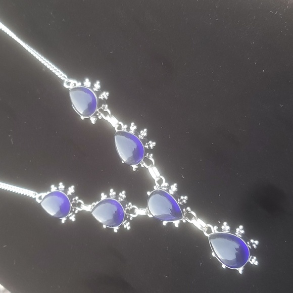 New Iolite 925 Silver Necklace. - Picture 6 of 10